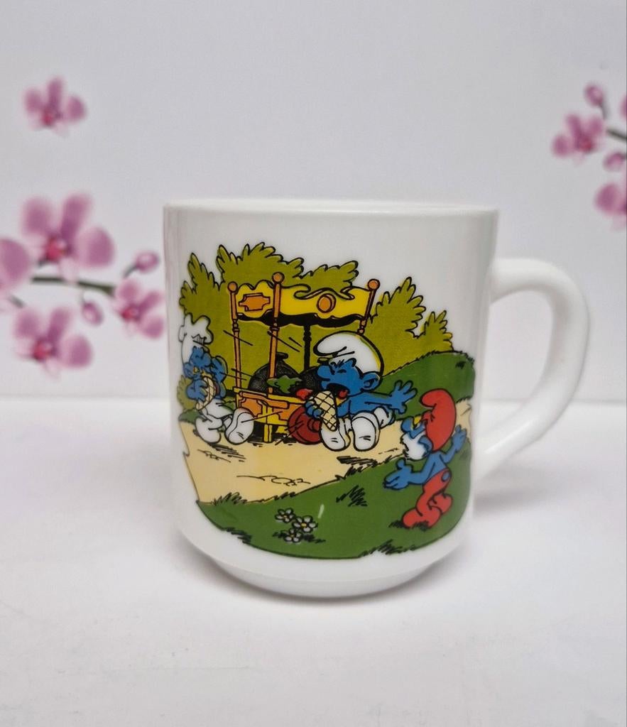 💙 Tasse Schtroumpf Arcopal, Enlèvement ou Envoi, Comme neuf, Différents Schtroumpfs, Autres types
