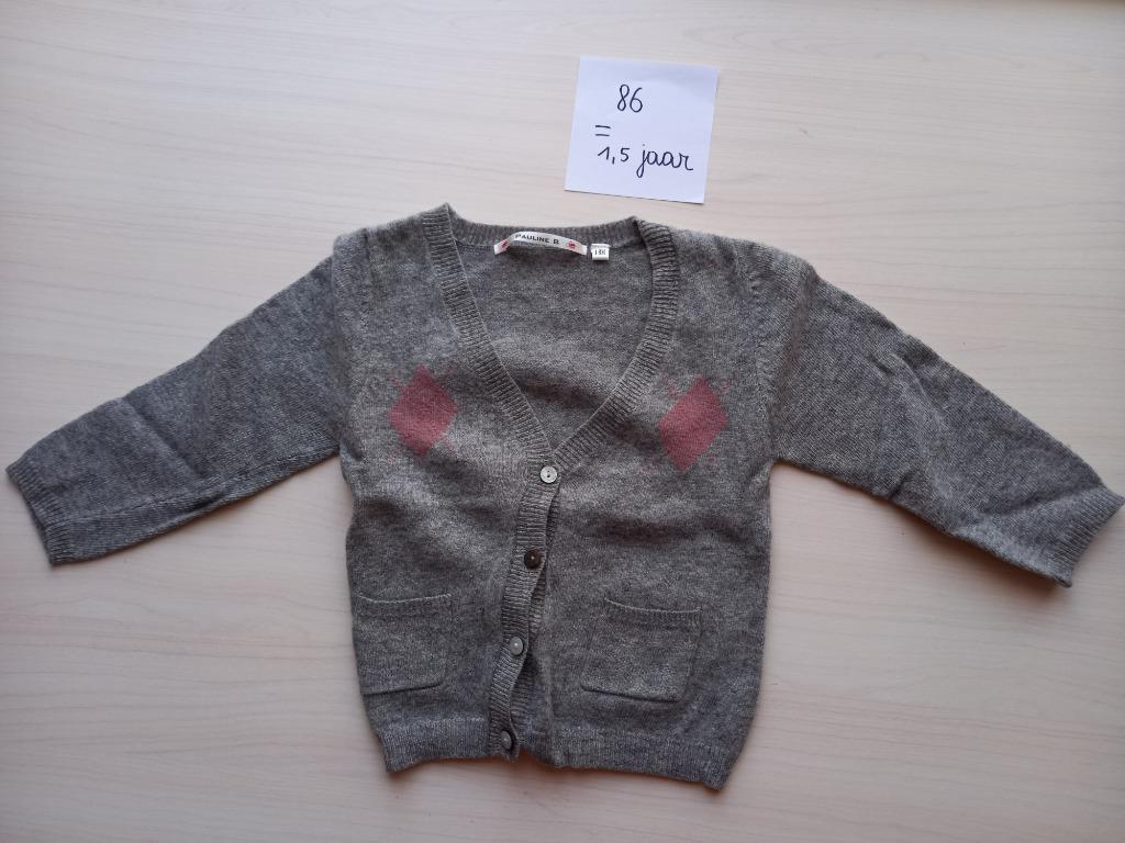 Paquet pull/gilet taille 86 pour fille, Enlèvement ou Envoi, Pull ou Veste, Comme neuf, Pauline B