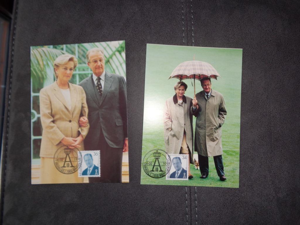 2 cartes maximum de 1997 Albert 2(timbres 2690 et 2691), Enlèvement