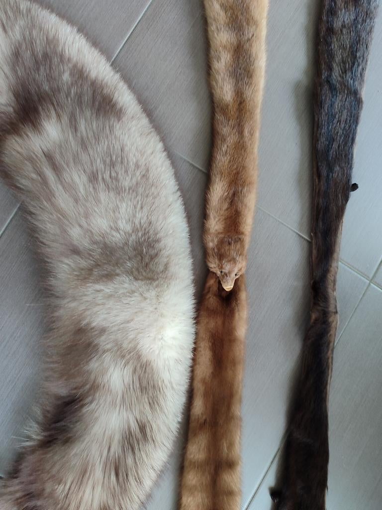 Pels kragen vacht sjaal bont kleding nerts voor jas, Ophalen of Verzenden