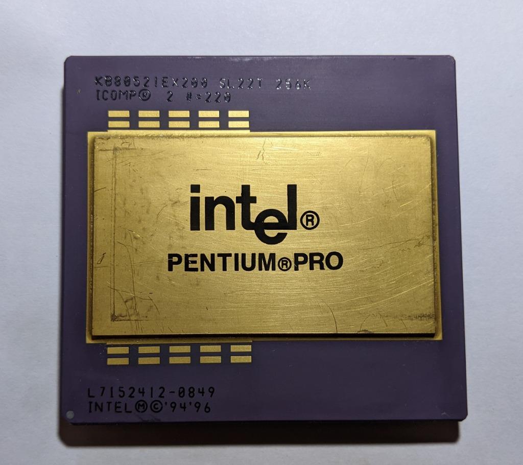 1995 CPU -> Pentium Pro 200 (256k cache), Informatique & Logiciels, Autres, Enlèvement ou Envoi, Utilisé, Moins de 2 Ghz