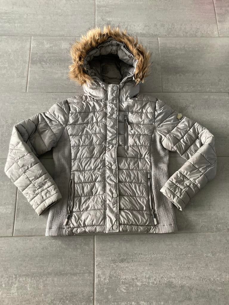 Doudoune Superdry T. L, Superdry, Comme neuf, Taille 42/44 (L), Gris