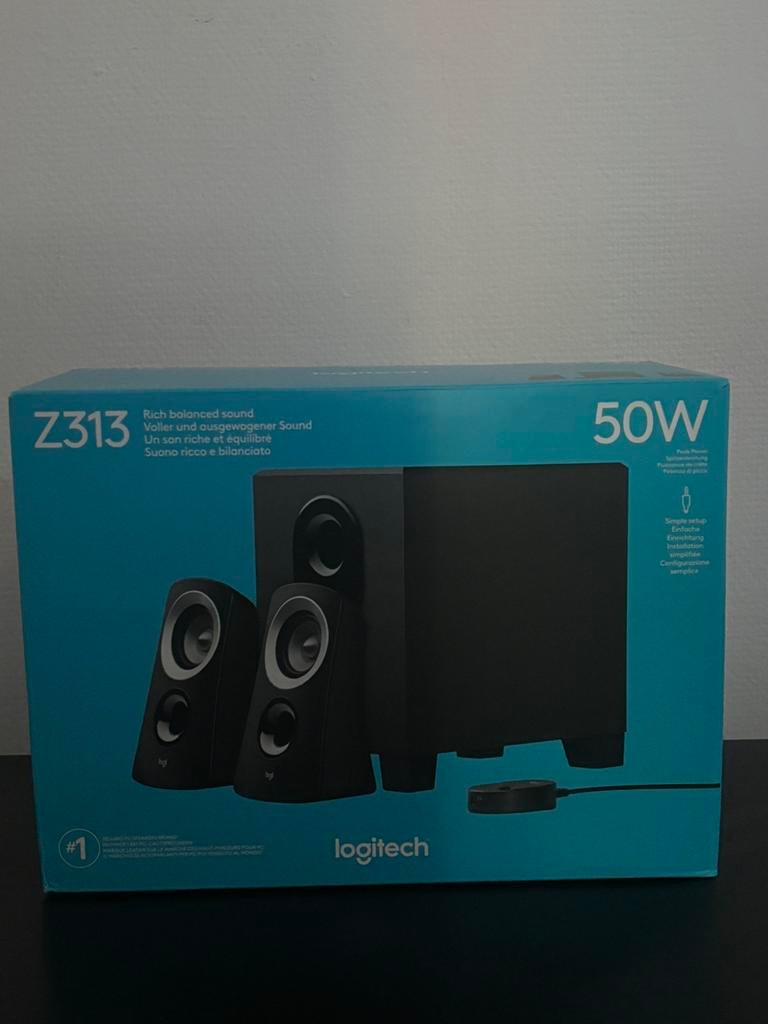 Logitech Z313 2.1 speakerset – 50W Nieuw, Enlèvement, Neuf, Canal audio 2.1