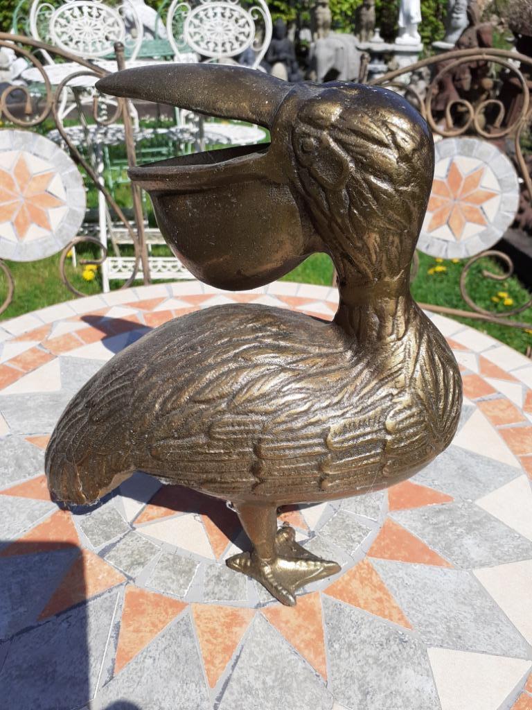 SUPERBE PELICAN EN FONTE D'ALUMINIUM, Maison & Meubles, Accessoires pour la Maison | Autre, Enlèvement ou Envoi, Comme neuf