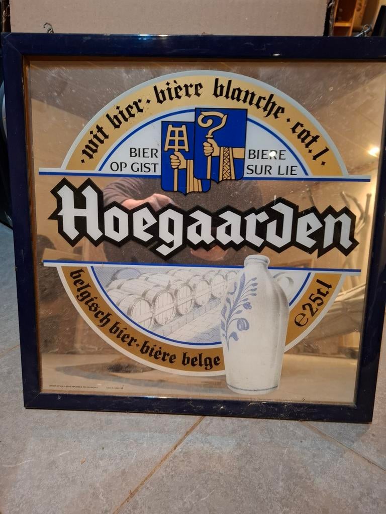 Hoegaarden spiegel, Verzamelen, Merken en Reclamevoorwerpen, Ophalen