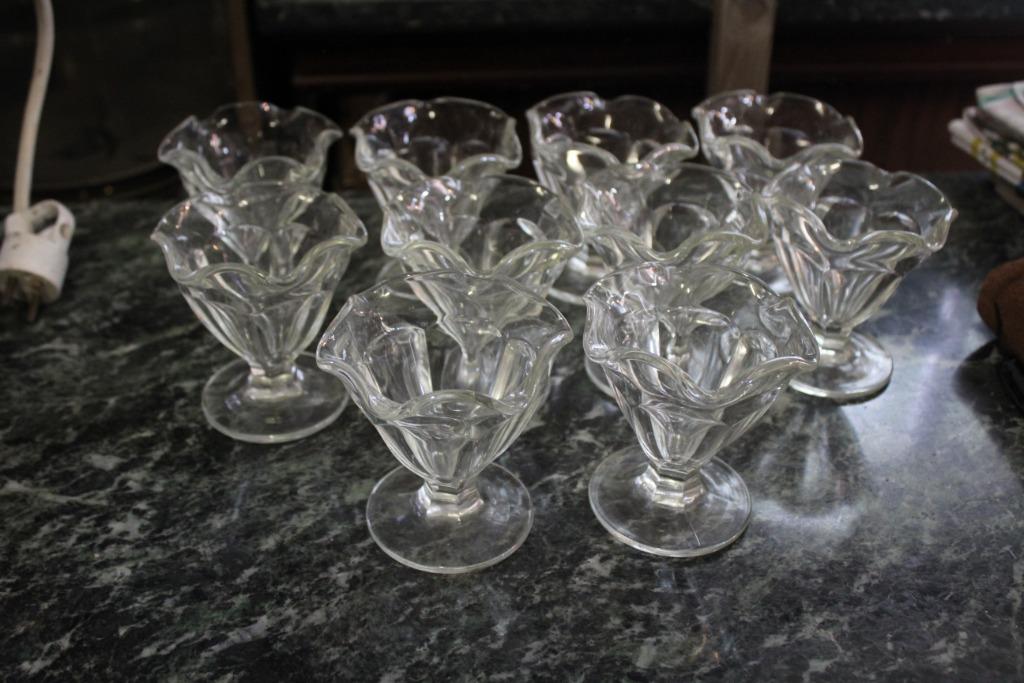 ijsccoupes tulpvorm, Ophalen, Gebruikt, Glas, Overige typen