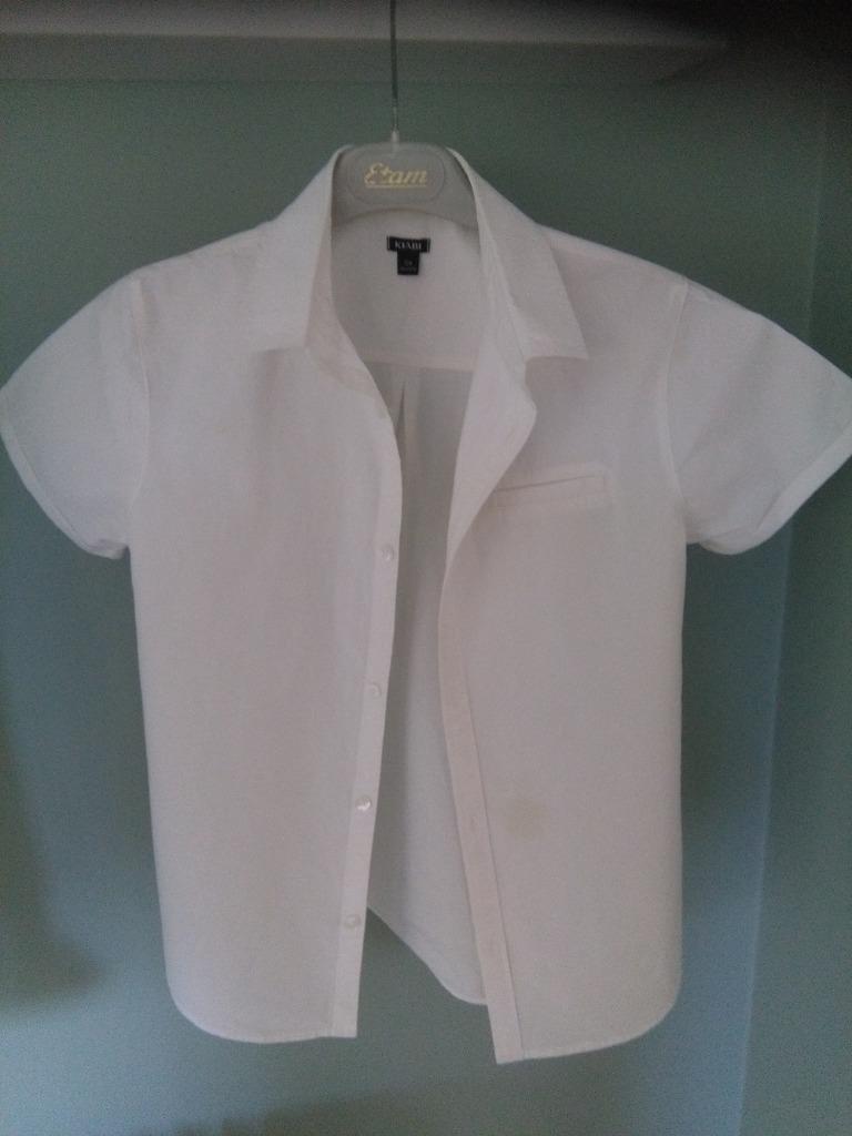 Kiabi wit shirt met korte mouwen 12 jaar, Overhemd of Blouse, Zo goed als nieuw, Jongen, Ophalen