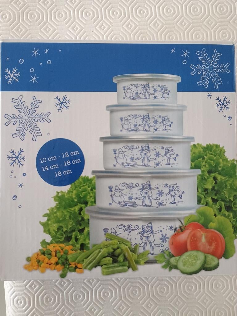 5 boites conservation alimentaire, Enlèvement ou Envoi, Comme neuf