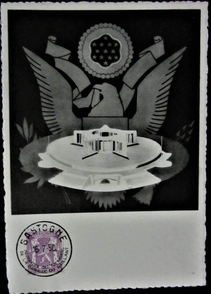KAART- AMERIKAANS MARDARSON MONUMENT, BASTOGNE, Enlèvement ou Envoi, Affranchi, Autres thèmes