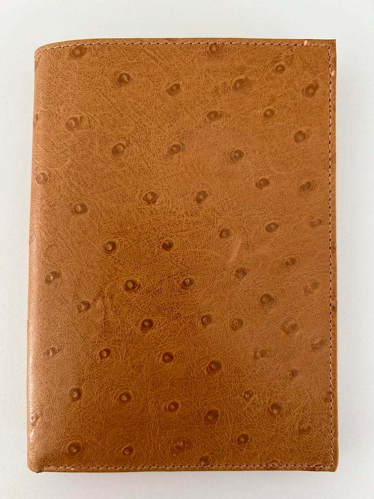 Portefeuille en cuir d'autruche (10 cm x 14 cm), Enlèvement ou Envoi, Comme neuf