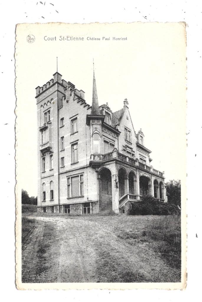 Court-St-Etienne NA54: Château Paul Henricot, Collections, Envoi, 1940 à 1960, Affranchie, Brabant Wallon