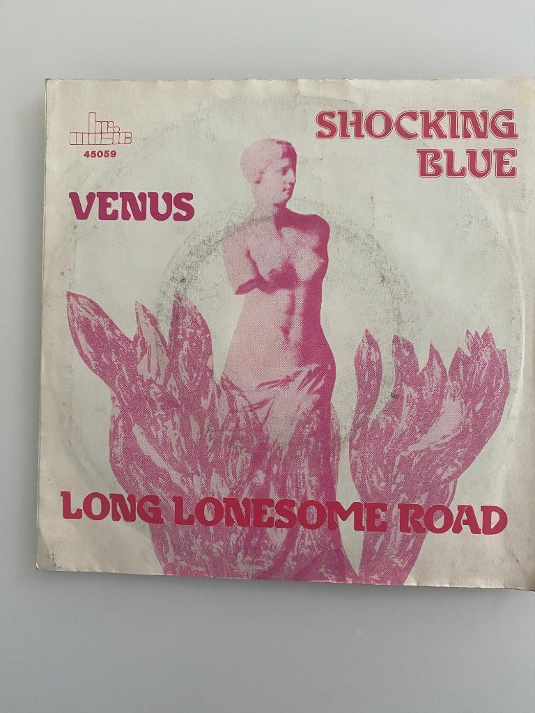 45 RPM  Shocking Blue ‎– Venus / Long Lonesome Road, Cd's en Dvd's, Ophalen of Verzenden, Gebruikt, Overige formaten