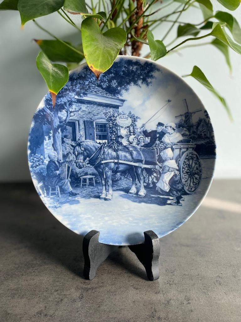 Vintage porseleinen bord "Hulde aan het bruidspaar", Antiek en Kunst, Ophalen