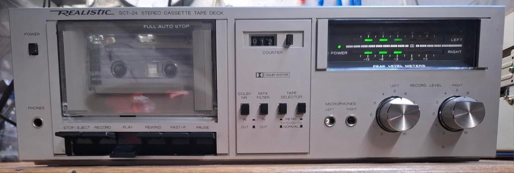Deck cassette Realistic sct-24, TV, Hi-fi & Vidéo, Decks cassettes, Enlèvement ou Envoi