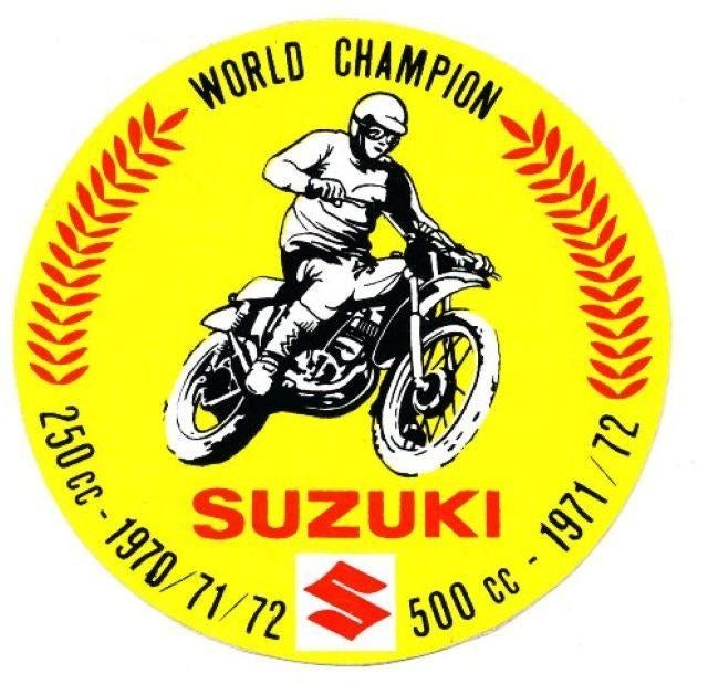 (s56) Suzuki World Champion, sticker, Ophalen of Verzenden, Gebruikt