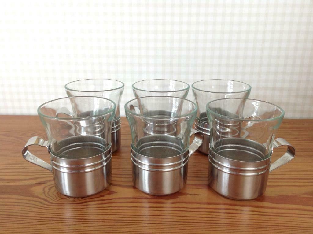 6 theeglazen, Huis en Inrichting, Ophalen, Zo goed als nieuw, Glas, Glas of Glazen