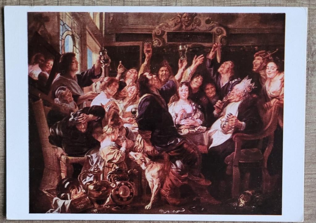 Postkaart: Jacob Jordaens, Enlèvement ou Envoi, Non affranchie, Autres thèmes