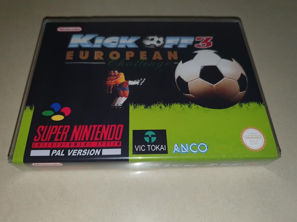 Kick Off 3 European SNES Game Case, Verzenden, Zo goed als nieuw