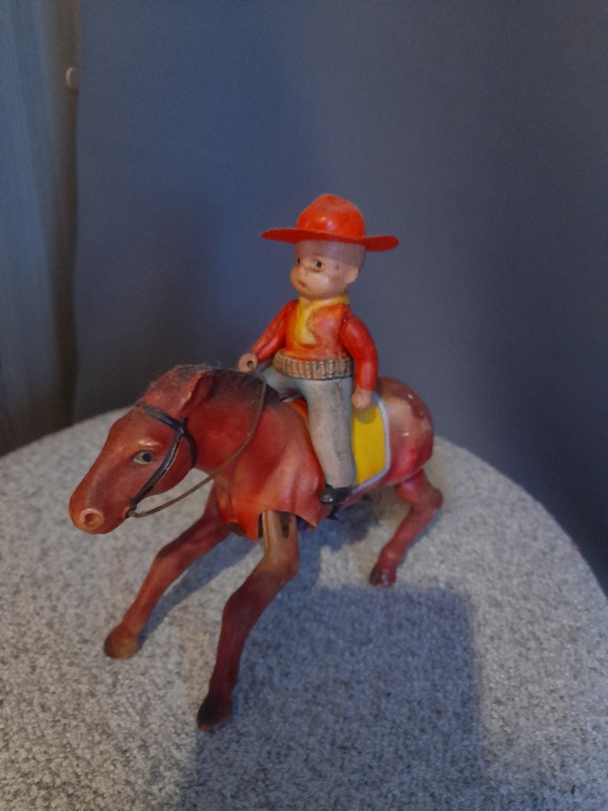 jouet ancien  celluloïd mécanique  cowboy, Enlèvement ou Envoi