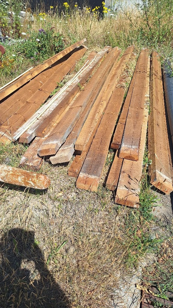 houten balken, Tuin en Terras, Ophalen, Gebruikt, 250 cm of meer, Balken