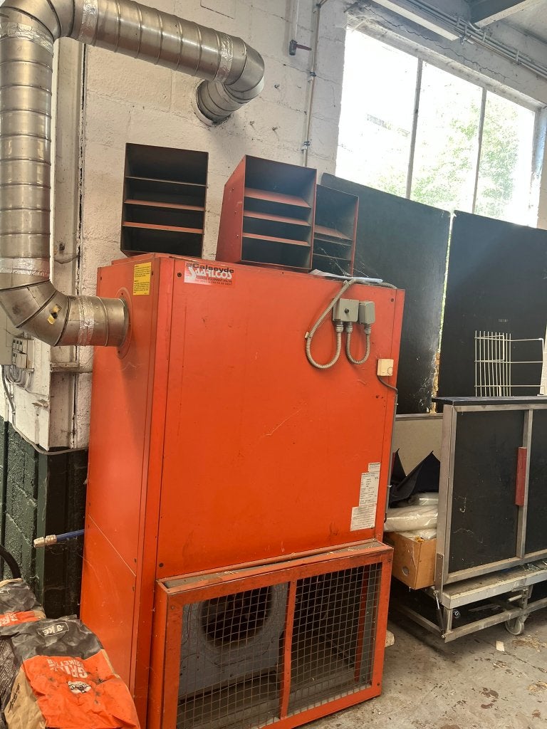 Blowtherm IH/AR 75 industriële warmeluchtblazer, Doe-het-zelf en Bouw, Ophalen, Gebruikt