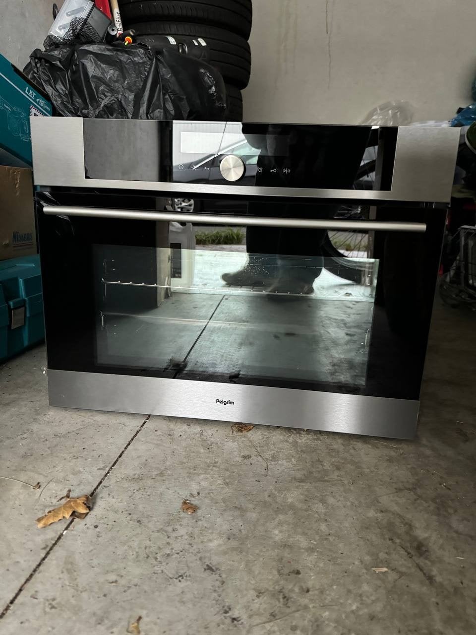 Pelgrim OVM824RVS inbouwoven 45 cm – 50L – hetelucht, Elektronische apparatuur, Ophalen, 45 tot 50 cm, Oven, Hete lucht