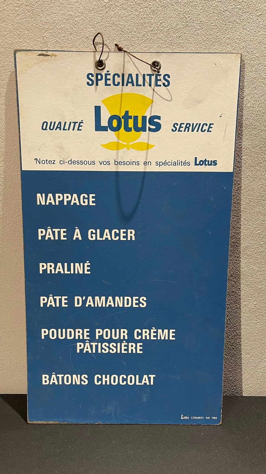 Lotus reclame., Ophalen of Verzenden, Gebruikt, Reclamebord