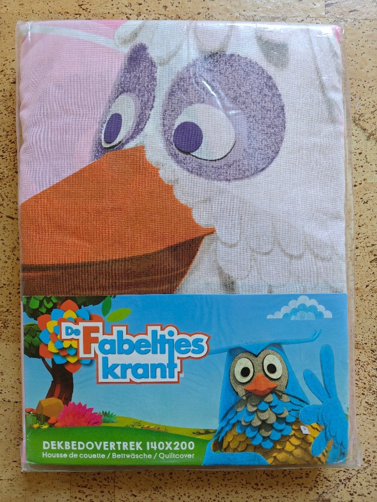 Dekbedovertrek Fabeltjeskrant, Kinderen en Baby's, Ophalen of Verzenden, Nieuw, Dekbedovertrek