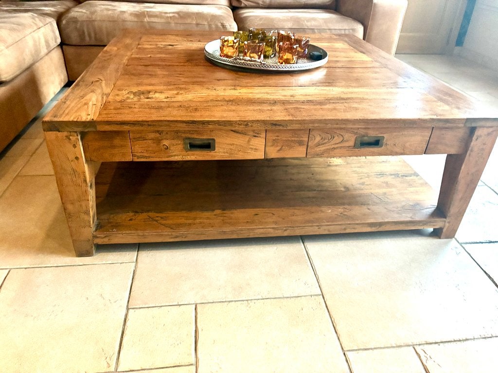Salontafel teak, Maison & Meubles, Enlèvement, Teck