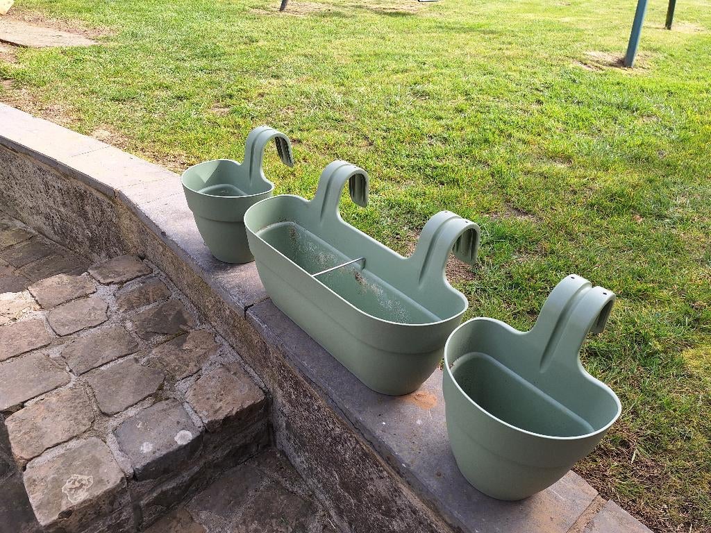 Hang bloembakken, Tuin en Terras, Ophalen, Nieuw, Kunststof, Balkon