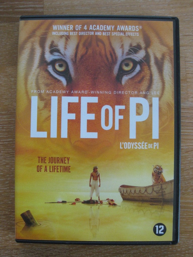 DVD Life of Pi, Engels, Nederlands, Ophalen of Verzenden, Zo goed als nieuw