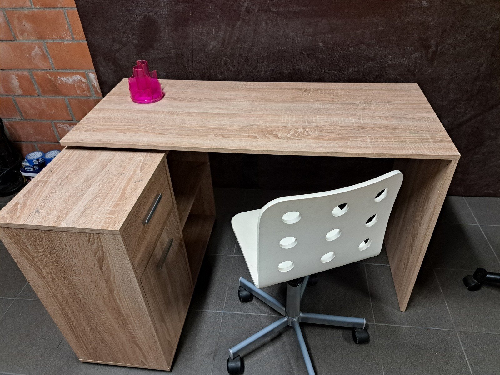 bureau voor kinderen, Huis en Inrichting, Bureaus, Ophalen, Met lades, Gebruikt, Hoekbureau