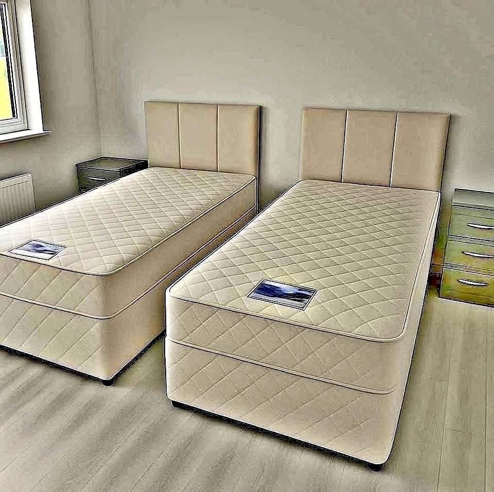 Lit et matelas Paiement à la livraison, Envoi, Neuf, Deux personnes, Bleu
