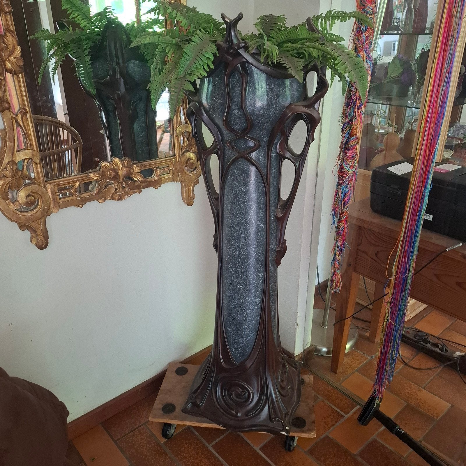 Art Nouveau-zuil - plantenbak. Hector Guimard-stijl., Ophalen of Verzenden, Zo goed als nieuw