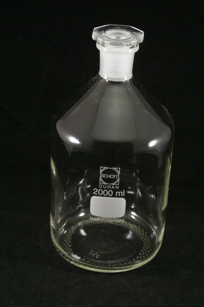 Flacon de réactif Schott Duran 2000 ml, flacon de pharmacie, Enlèvement ou Envoi