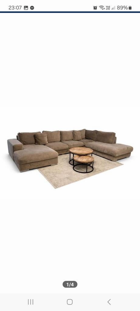 U zetel, Huis en Inrichting, Ophalen, Gebruikt, Stof, Modern