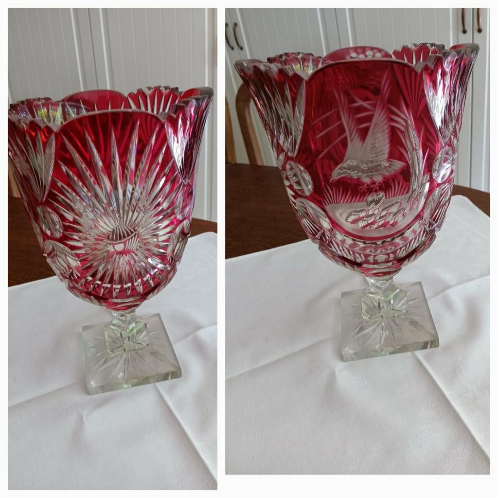 Kristallen vaas, Antiek en Kunst, Antiek | Glaswerk en Kristal, Ophalen