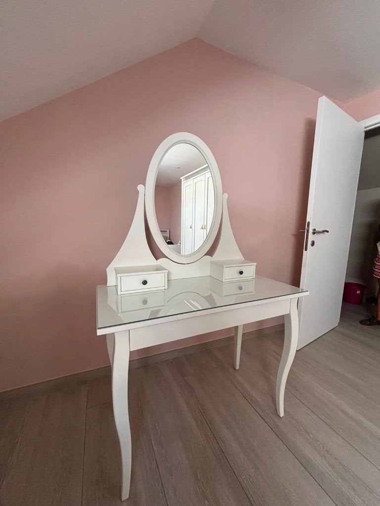 Coiffeuse ikea Hemnes, Comme neuf, 100 à 150 cm, Bois, 150 à 200 cm