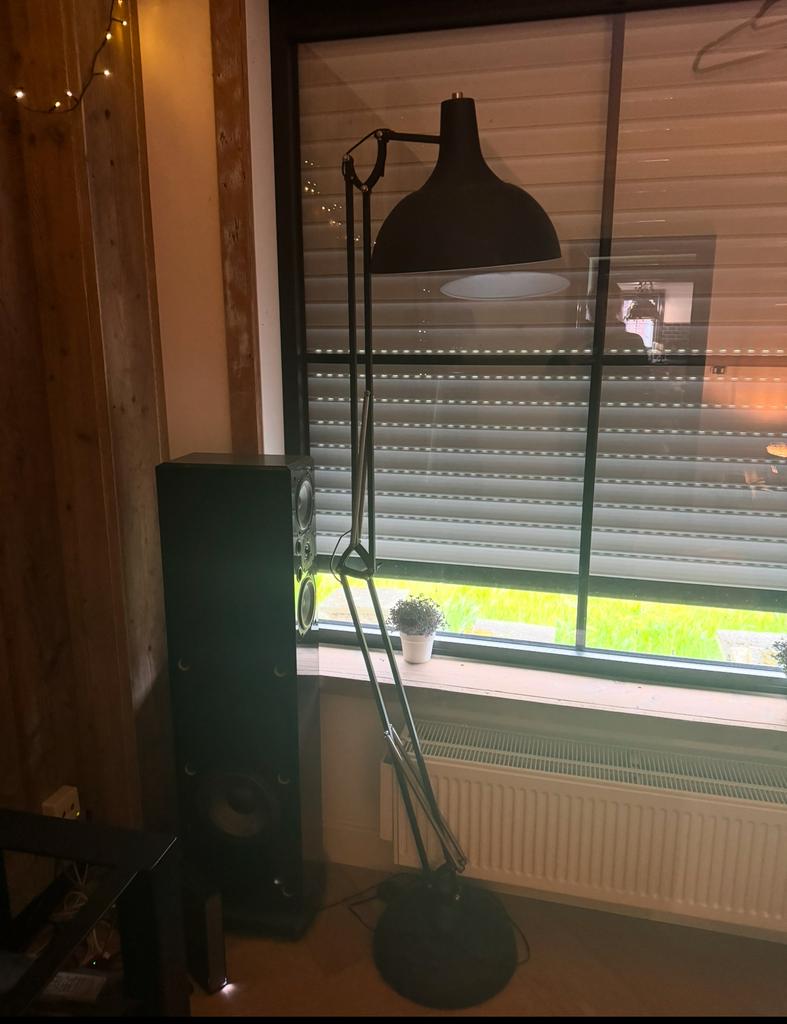 Vloer lamp mat zwart, Ophalen, Gebruikt