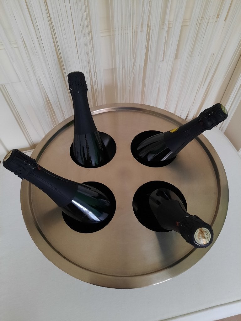 Champagnekoeler / inox / XXL, Ophalen, Inox, Met deksel, Overige typen