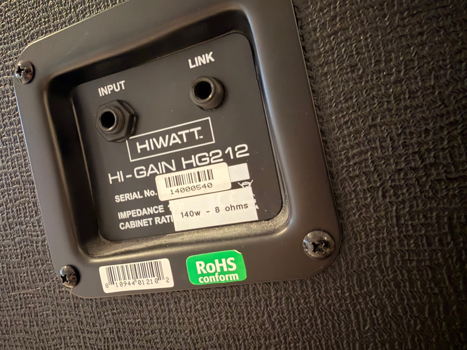 Cabine Hiwatt 2x12” avec Fane F70 - Fender Gibson Box, Musique & Instruments, Enlèvement, Comme neuf