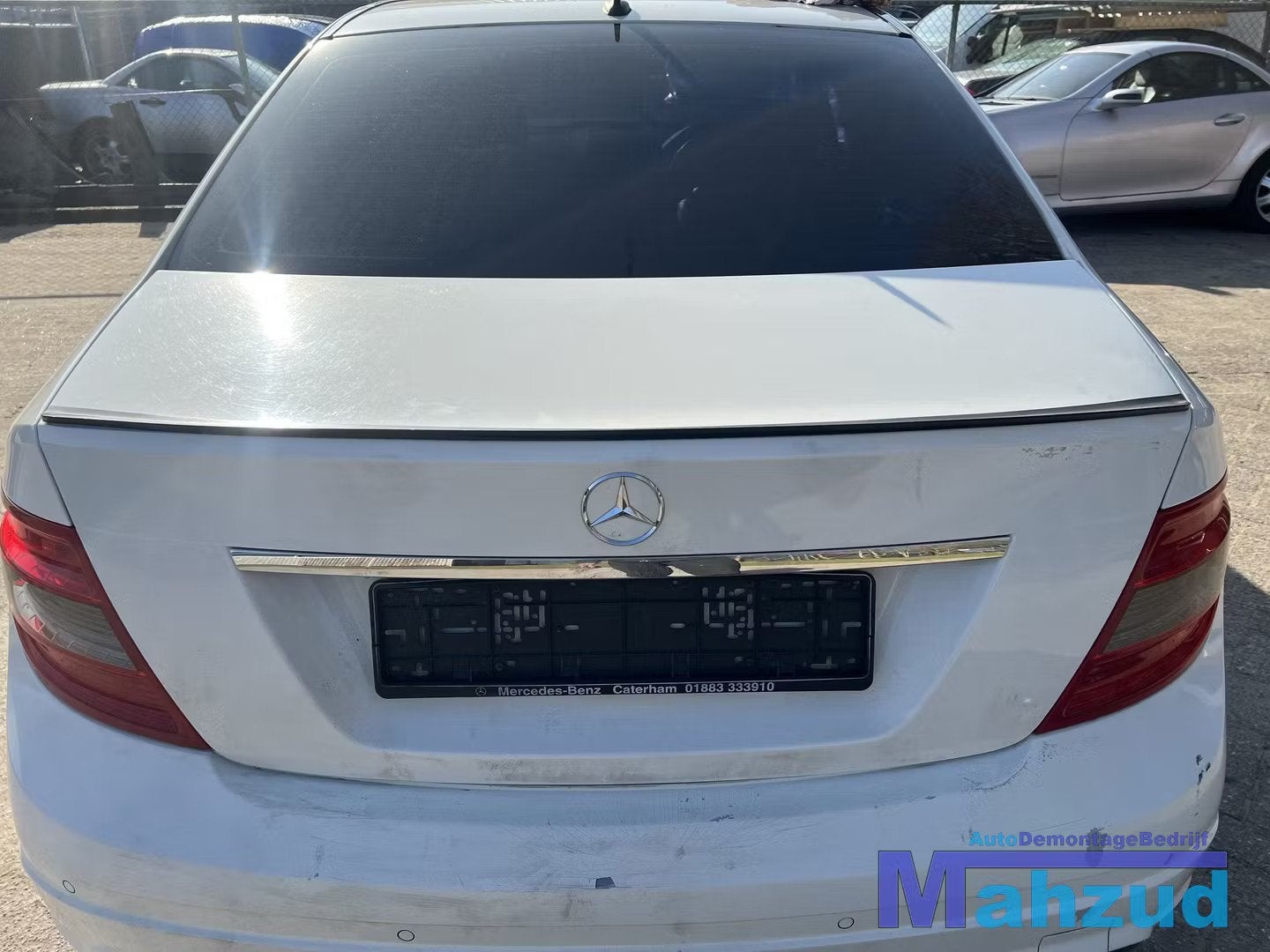 MERCEDES C klasse W204 WIT C650 Achterklep 2008-2011, Gebruikt, Mercedes-Benz AG, Deur, Mercedes-Benz