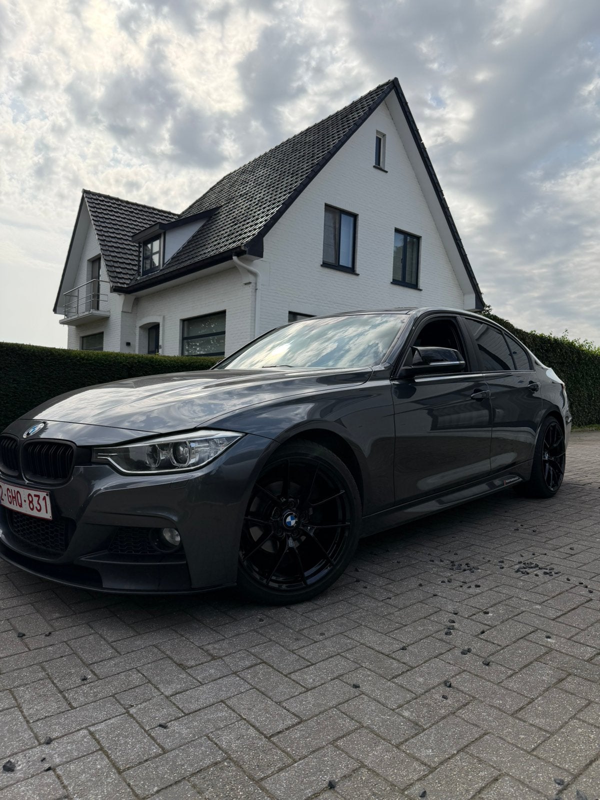 BMW F30 316i M-PERFORMANCE BLANCO GEKEURD ZEER NETTE STAAT✅, Argent ou Gris, Achat, Euro 6, Alcantara