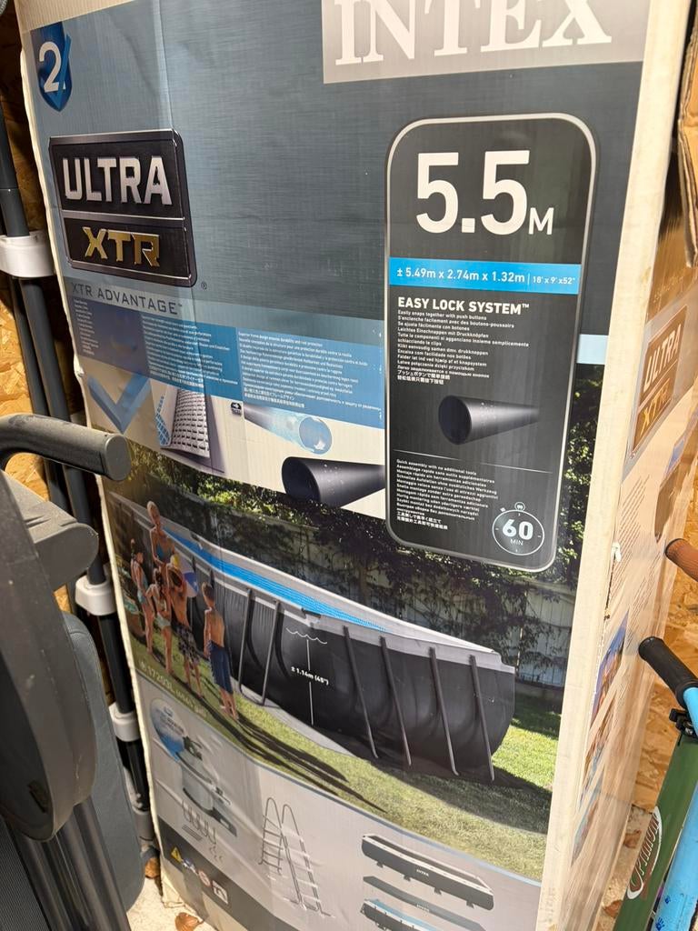 Intex ultra xtr zwembad, Tuin en Terras, Ophalen, Zo goed als nieuw