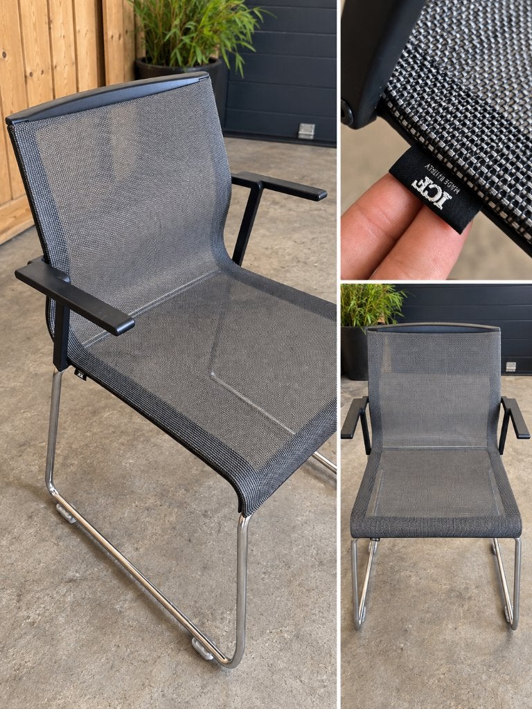 lot de 13 chaises ICF Stick originales – Made in Italy, Enlèvement, Comme neuf, Noir, Chaise de bureau