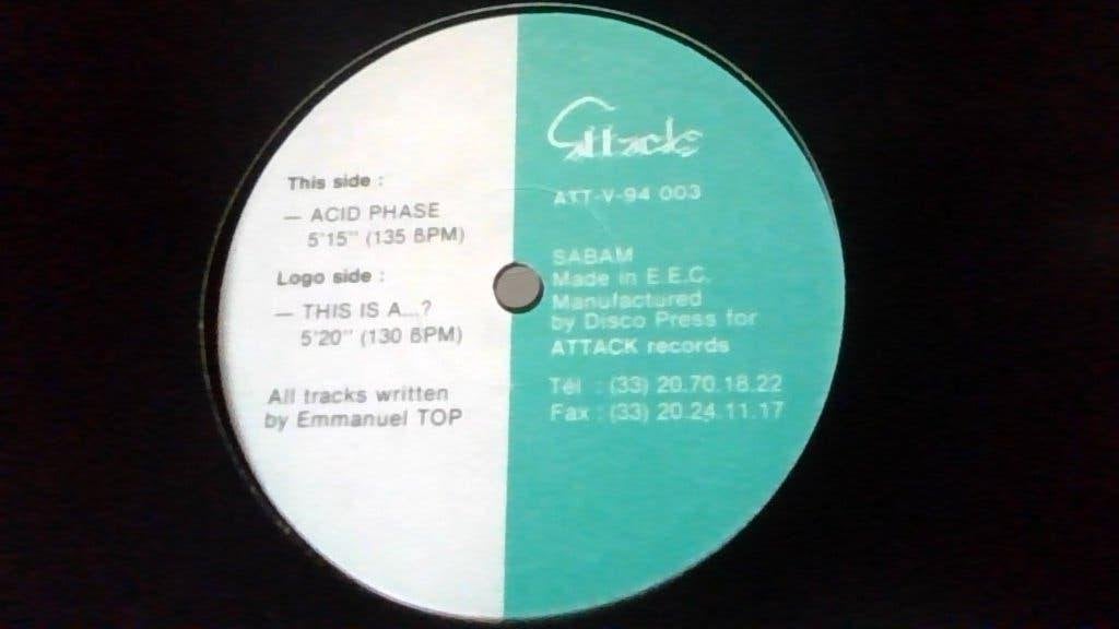 EMMANUEL TOP " ACID PHASE ", Cd's en Dvd's, Gebruikt, Trance, Originele persing, Ophalen of Verzenden