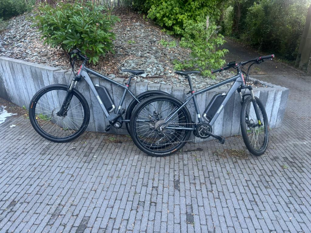 2 Telefunken elektrische mountainbikes met weinig kilometers, Fietsen en Brommers, Elektrische fietsen, Gebruikt, 50 km per accu of meer