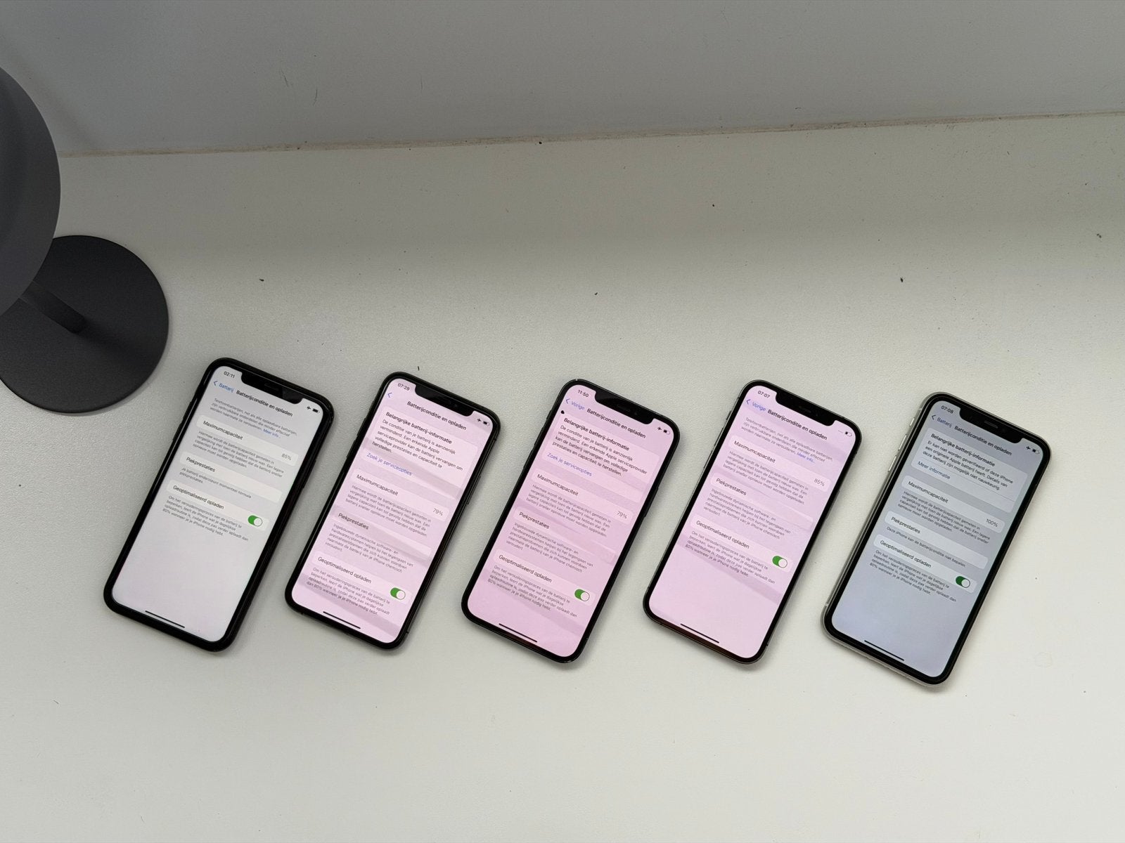 Een aantal iPhones, apart geprijst, Telecommunicatie, Zonder simlock, Grijs, Zonder abonnement, 128 GB