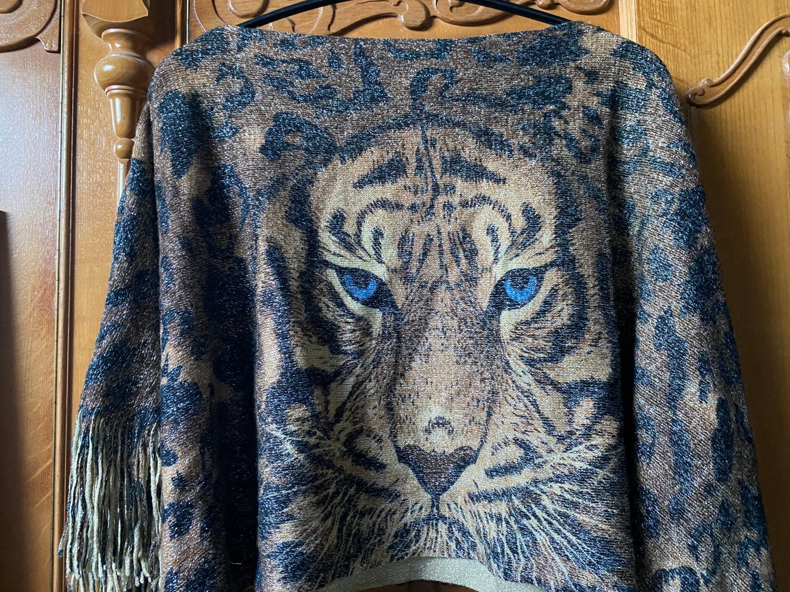 Mooie poncho, Ophalen of Verzenden, Zo goed als nieuw
