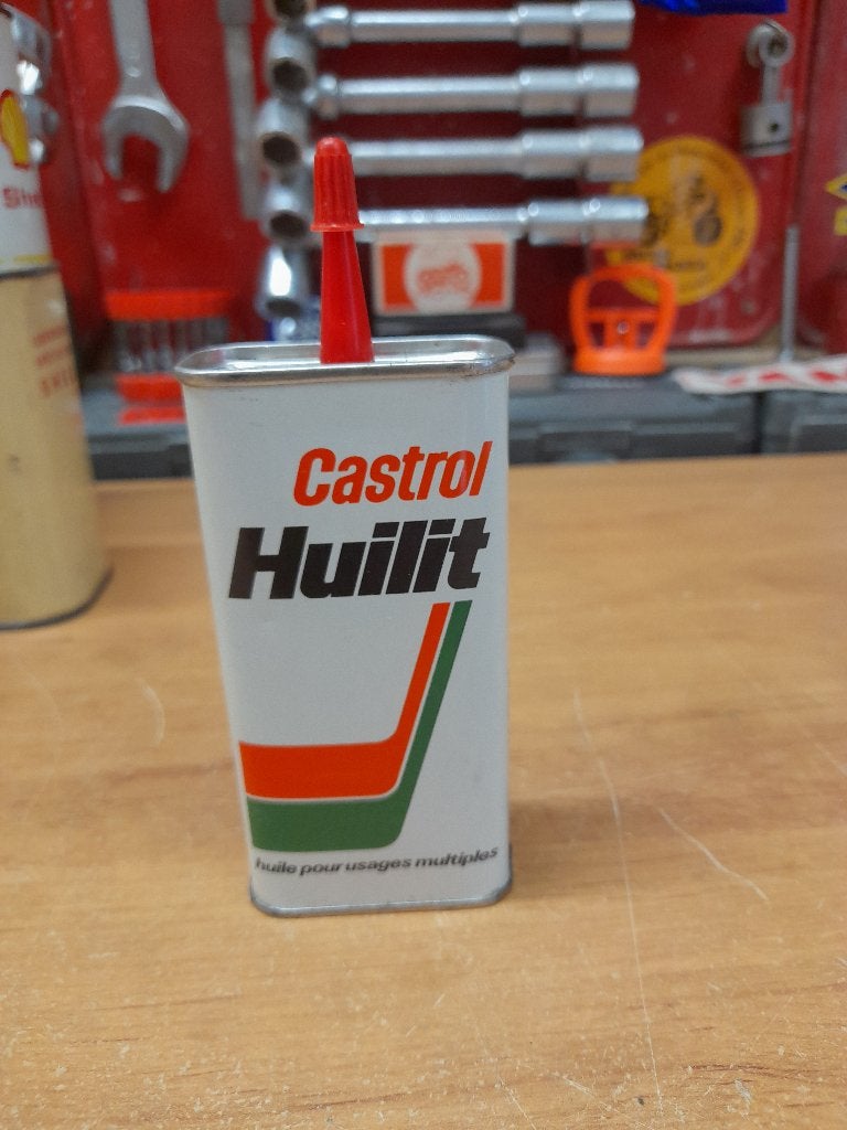 ancienne burette huile plein scellée castrol huilit, Envoi, Utilisé, Autres types